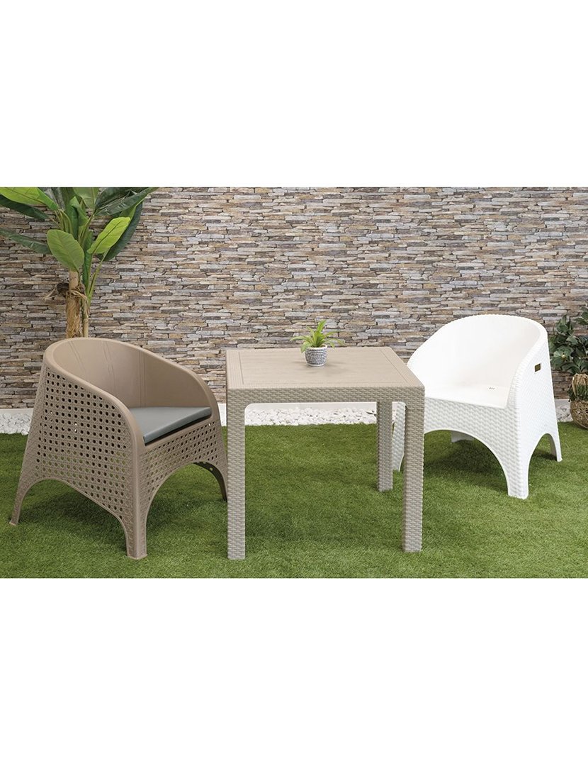 Mesa Quadrada Cinzento