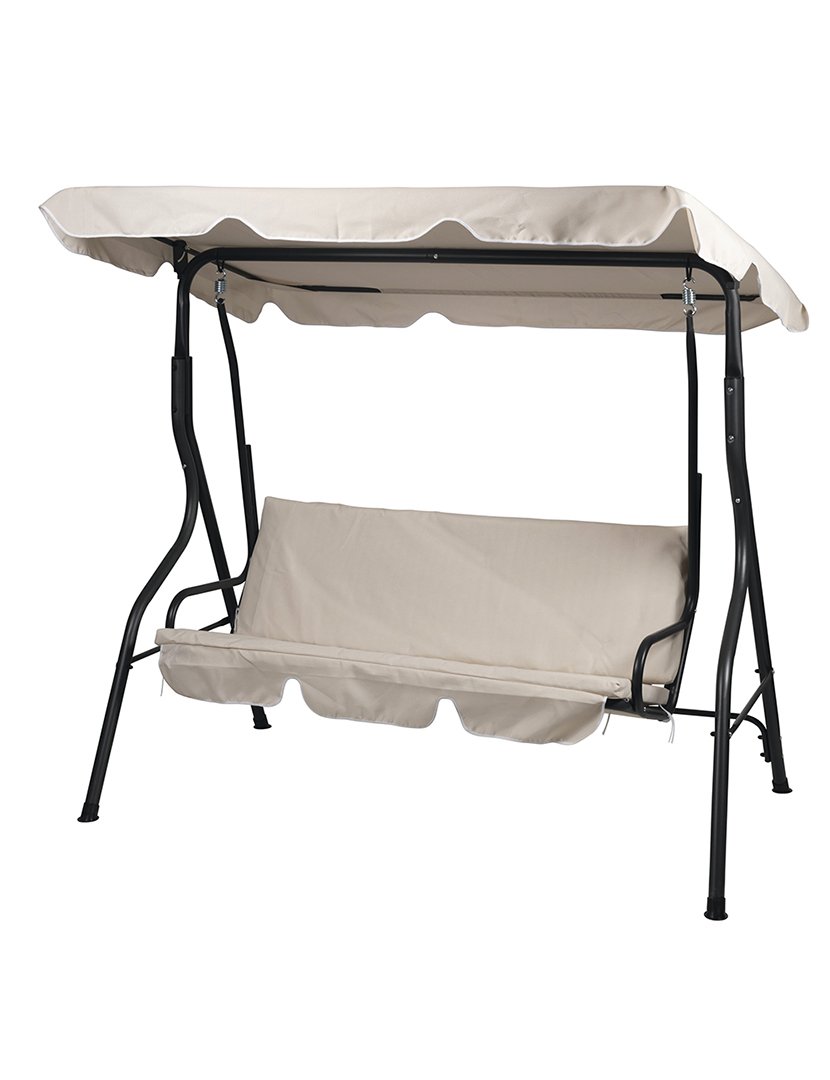 Baloiço de Jardim de 3 Lugares Ivory