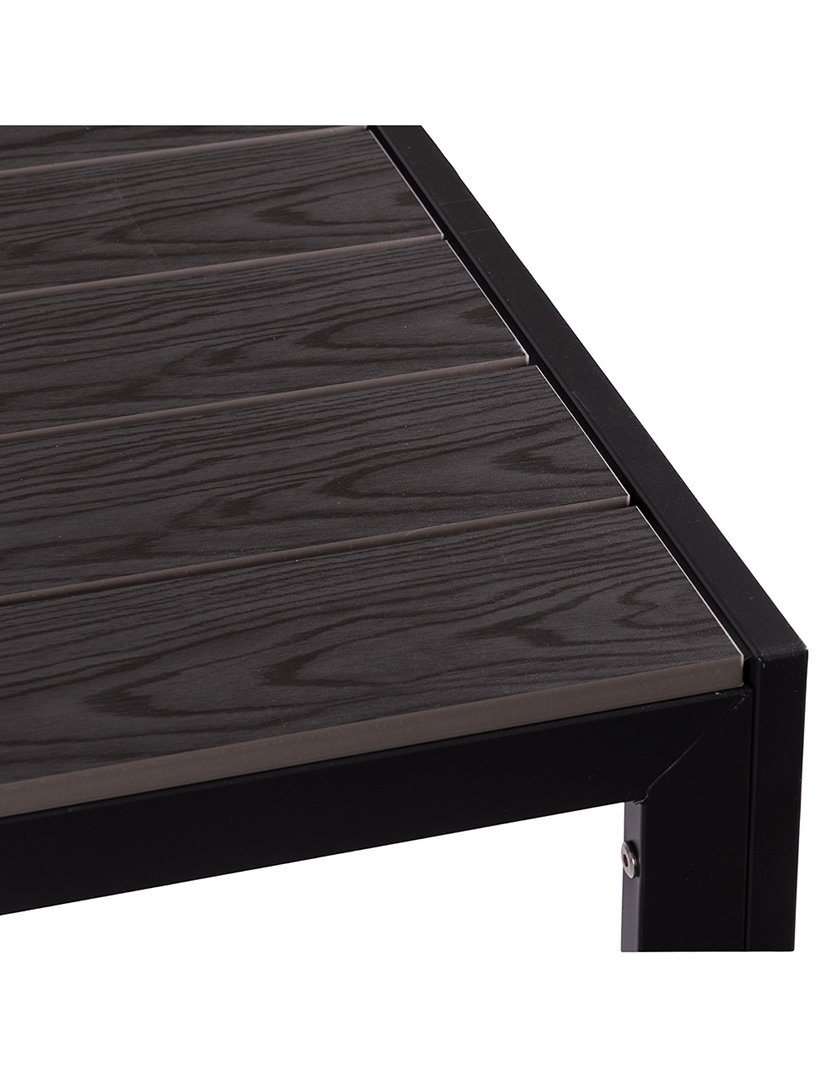 Mesa AMALFI de Alumínio e Polimadeira 160x90cm