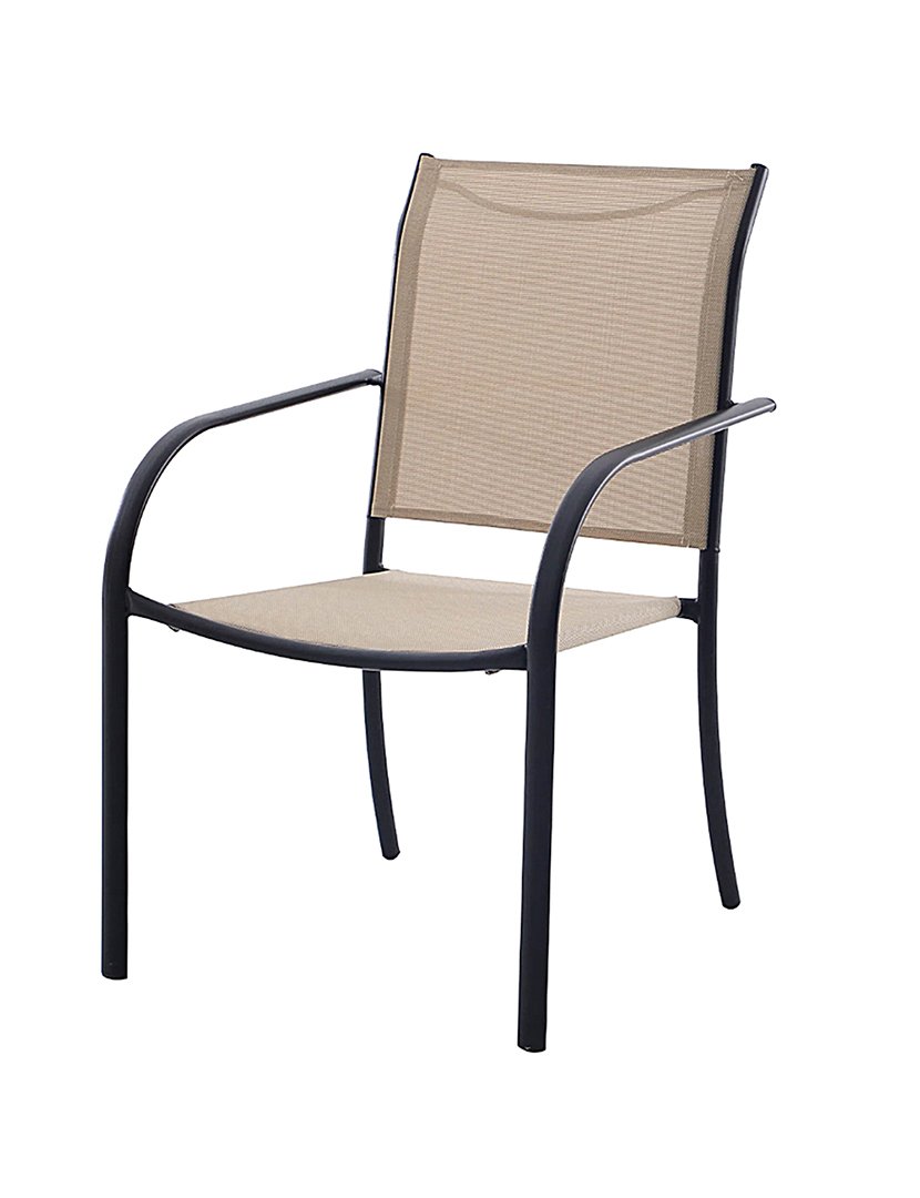 Cadeira AMANTEA Preto e Taupe