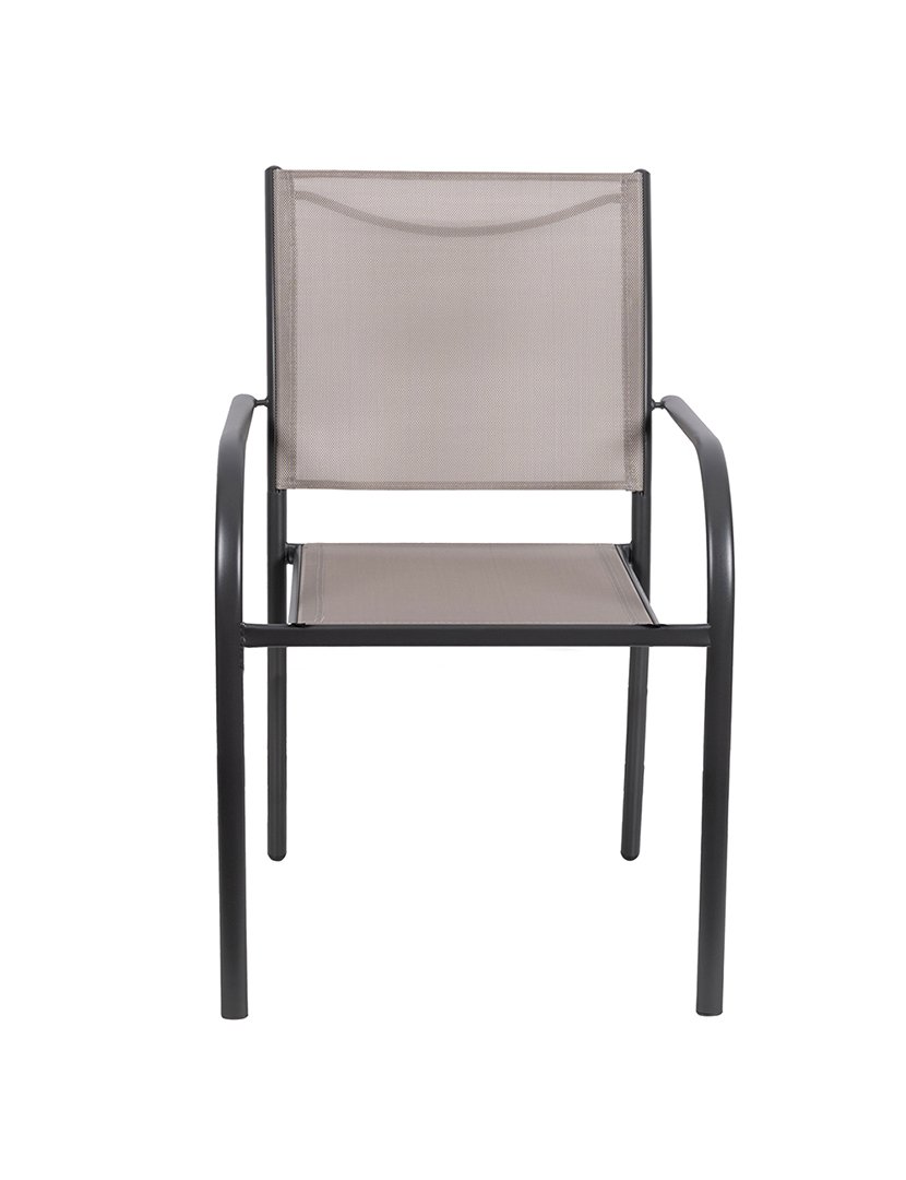 Cadeira AMANTEA Preto e Taupe