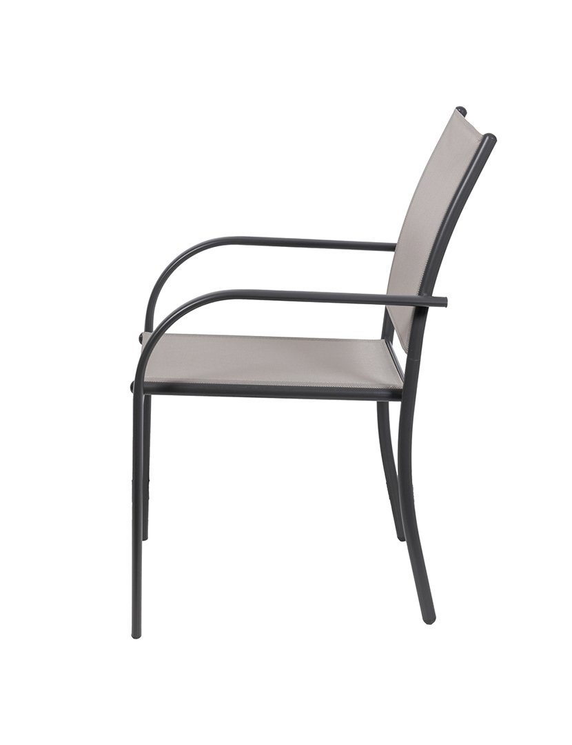 Cadeira AMANTEA Preto e Taupe