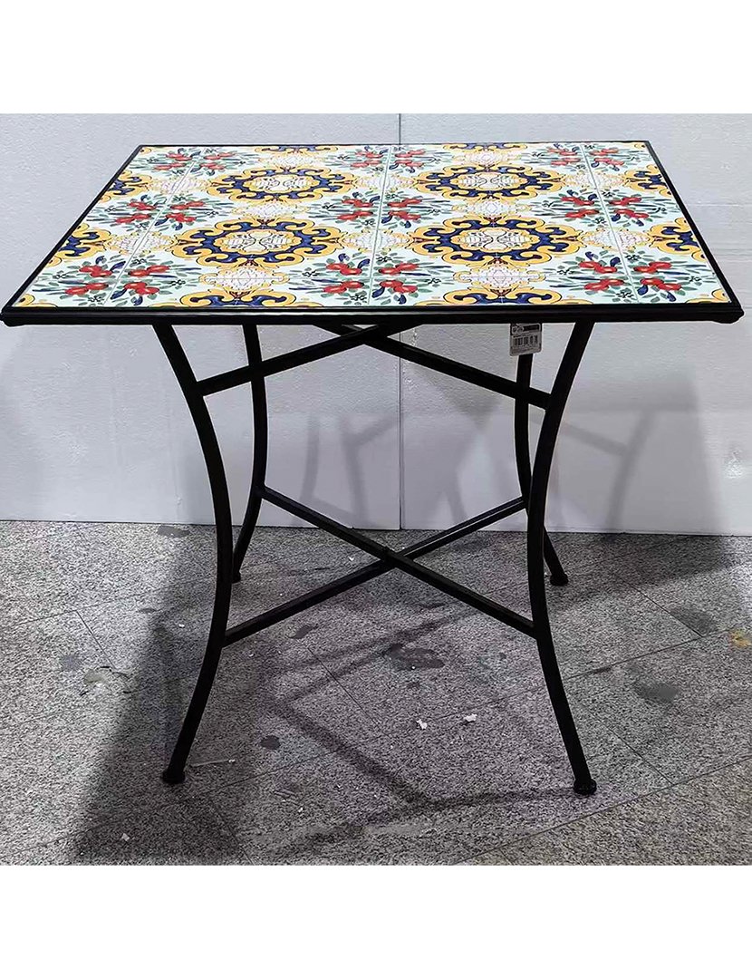 Mesa Quadrada VIETRI TAVOLO Mosaico 83x75cm