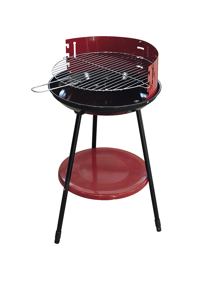 Barbacue Redondo Vermelho 42x77cm