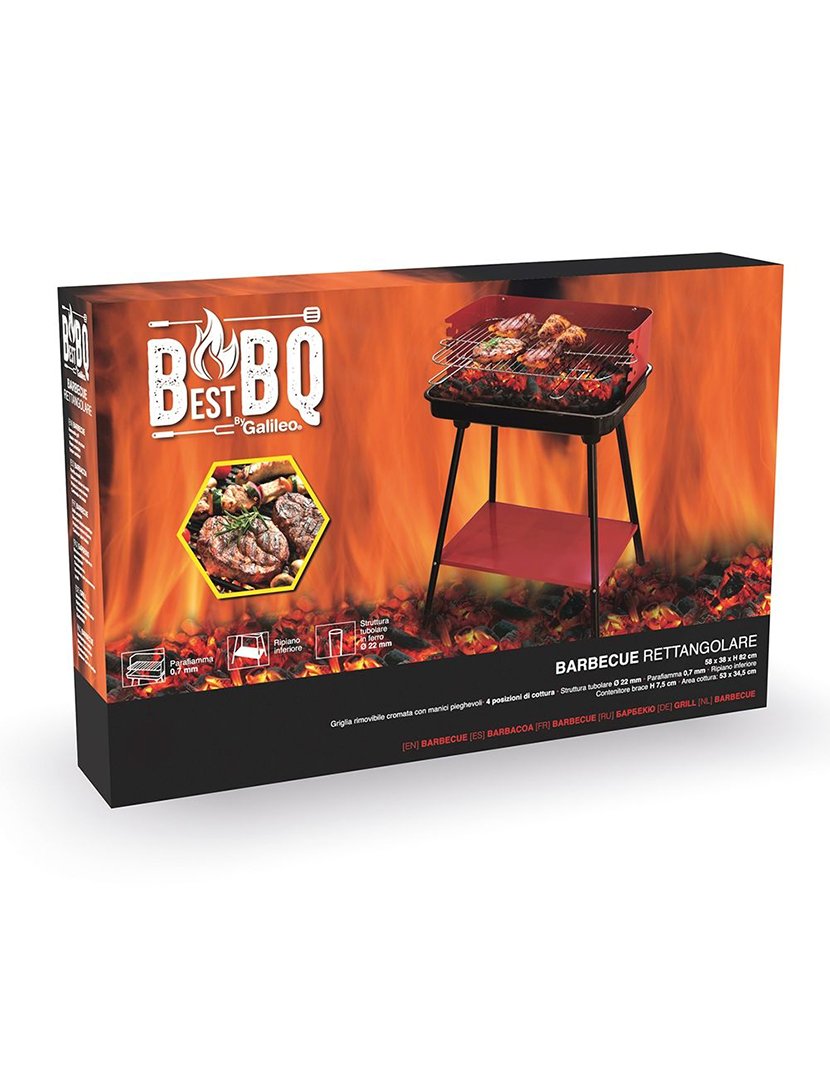 Barbacue Redondo Retangular 58x38cm