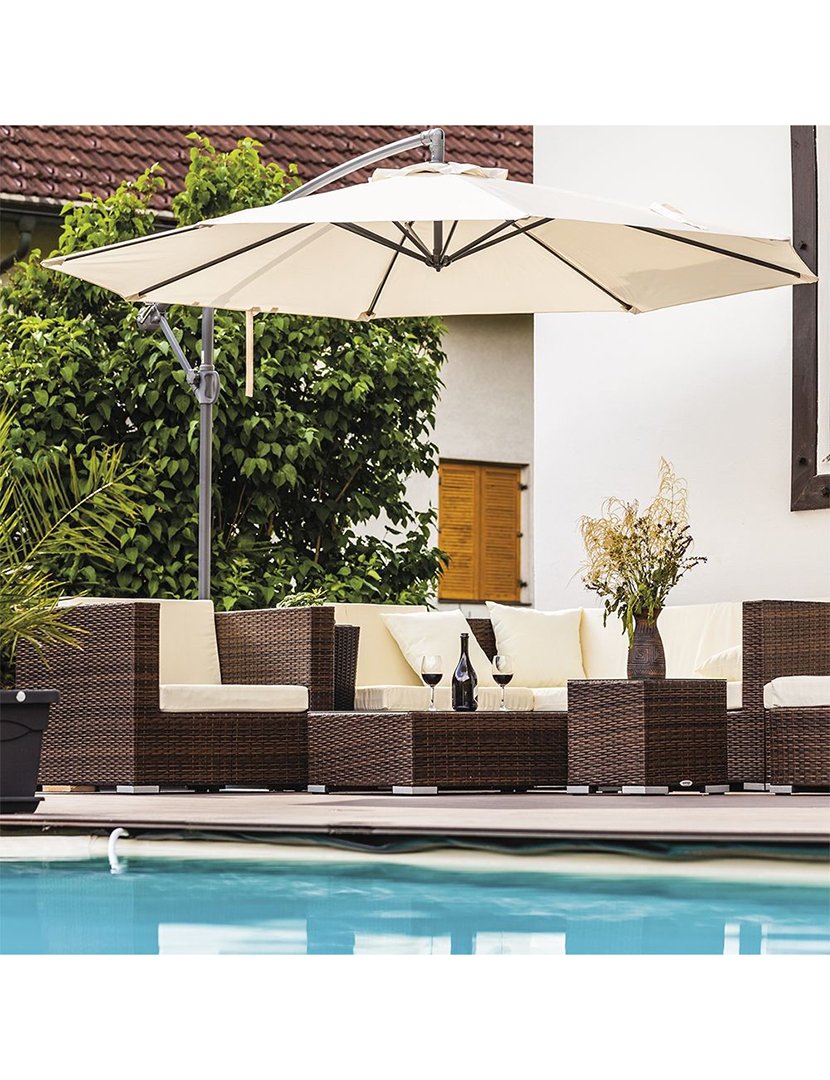 Chapéu de Jardim KIOS Taupe 300x245cm