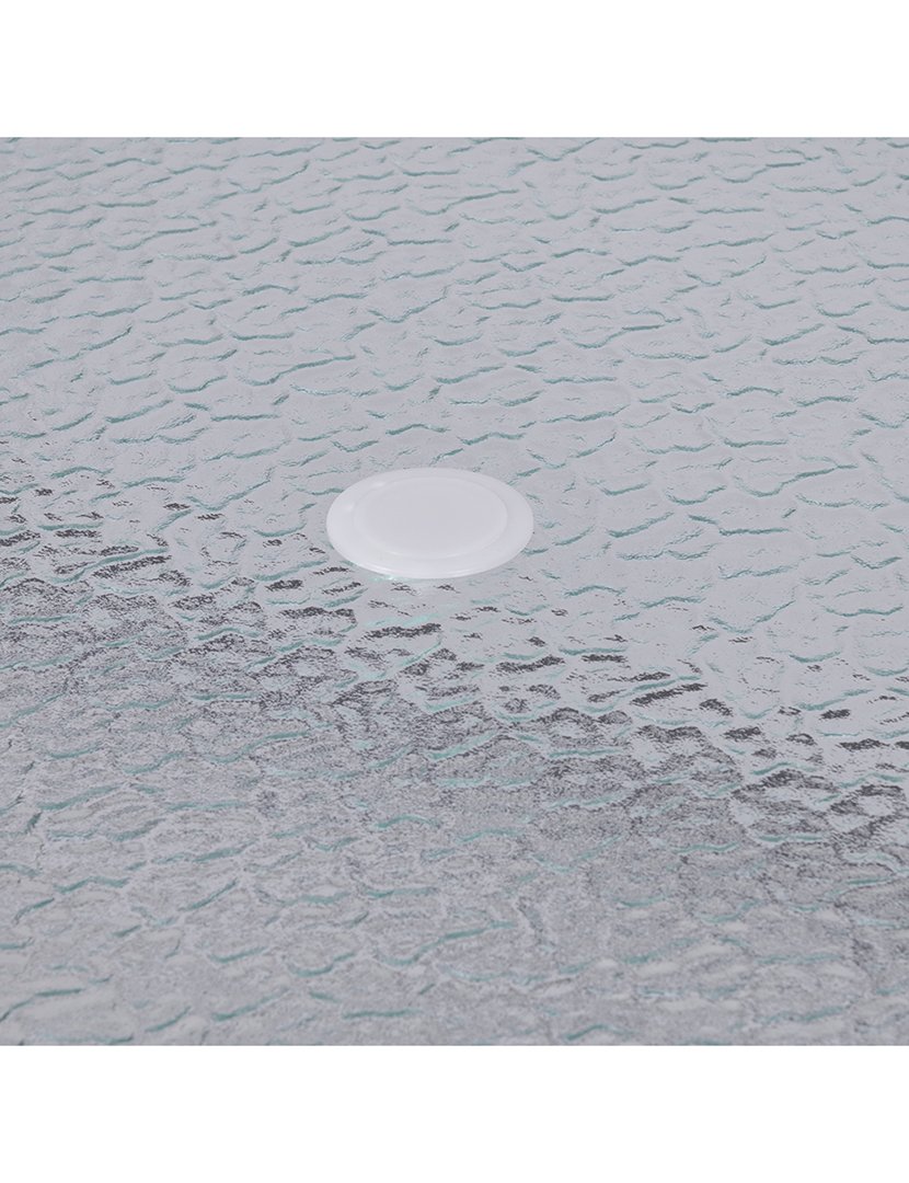 Mesa de Metal e Vidro Preto 150x70cm