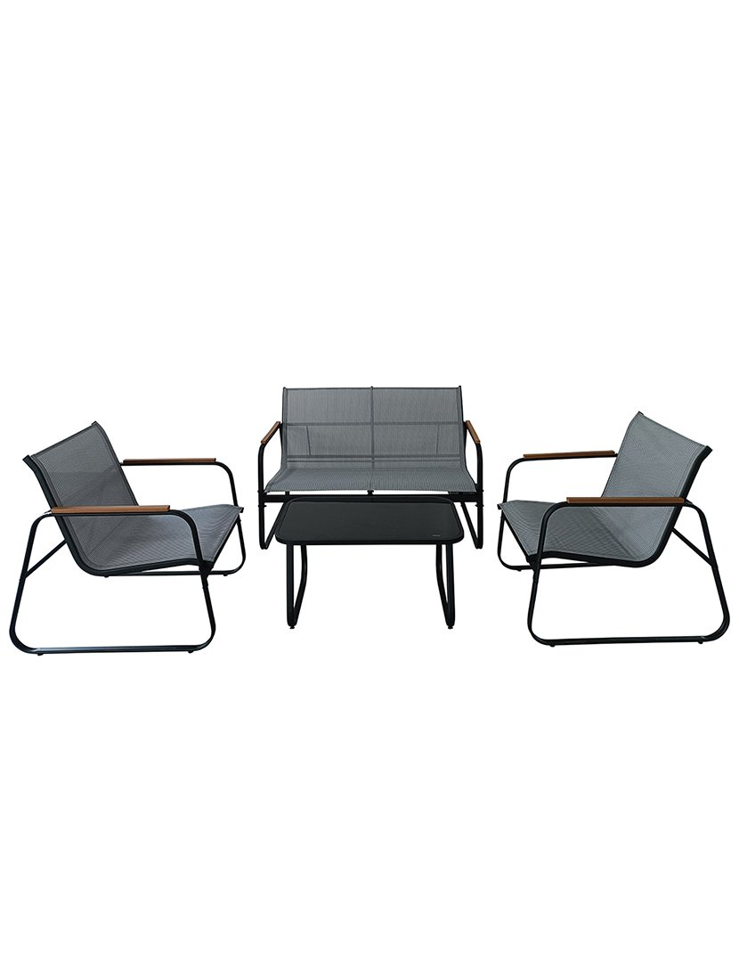 Conjunto de Jardim SAINT MARTIN 4 Peças Cinzento