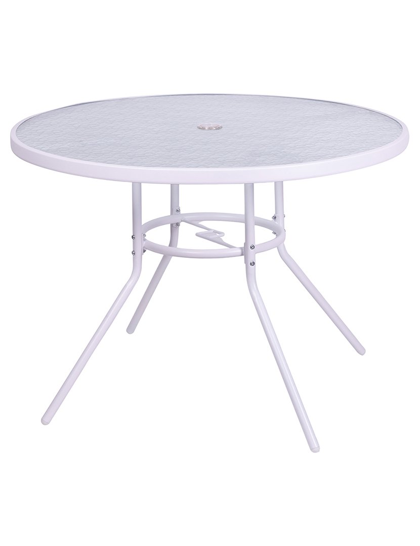 Mesa Redonda Branca 100x70cm