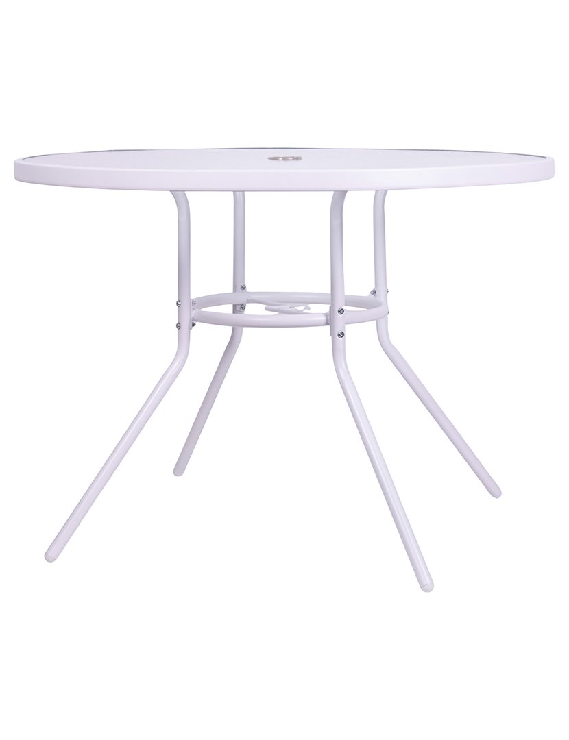 Mesa Redonda Branca 100x70cm