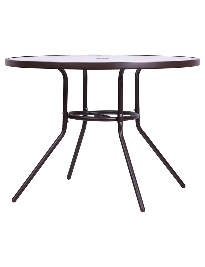 Mesa Redonda Castanha 100x70cm