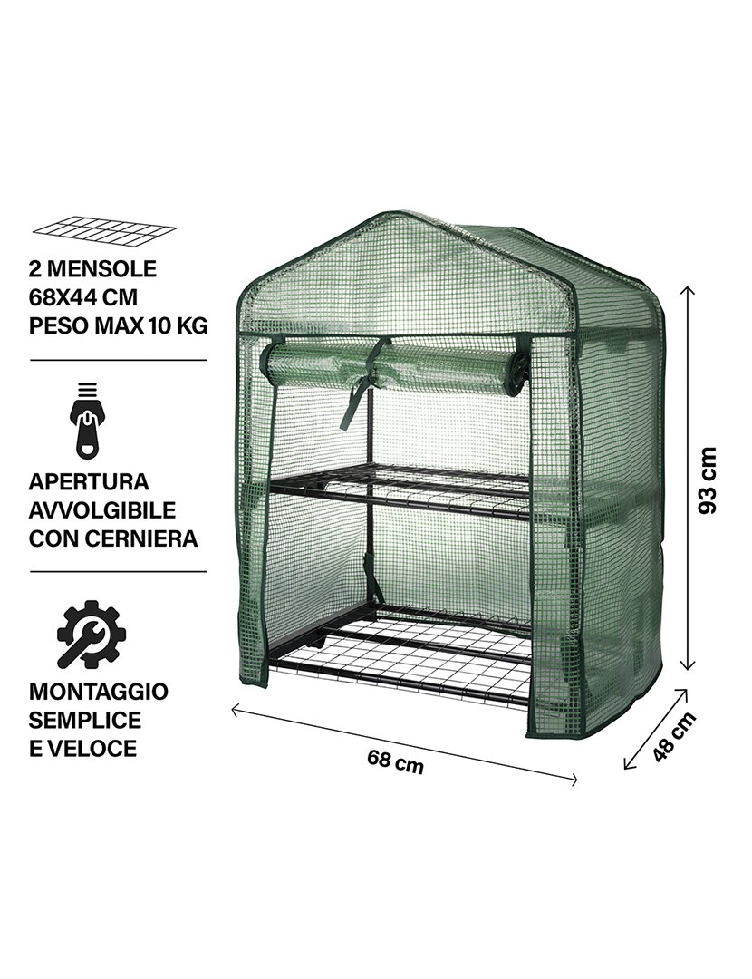 Estufa com 2 Prateleiras