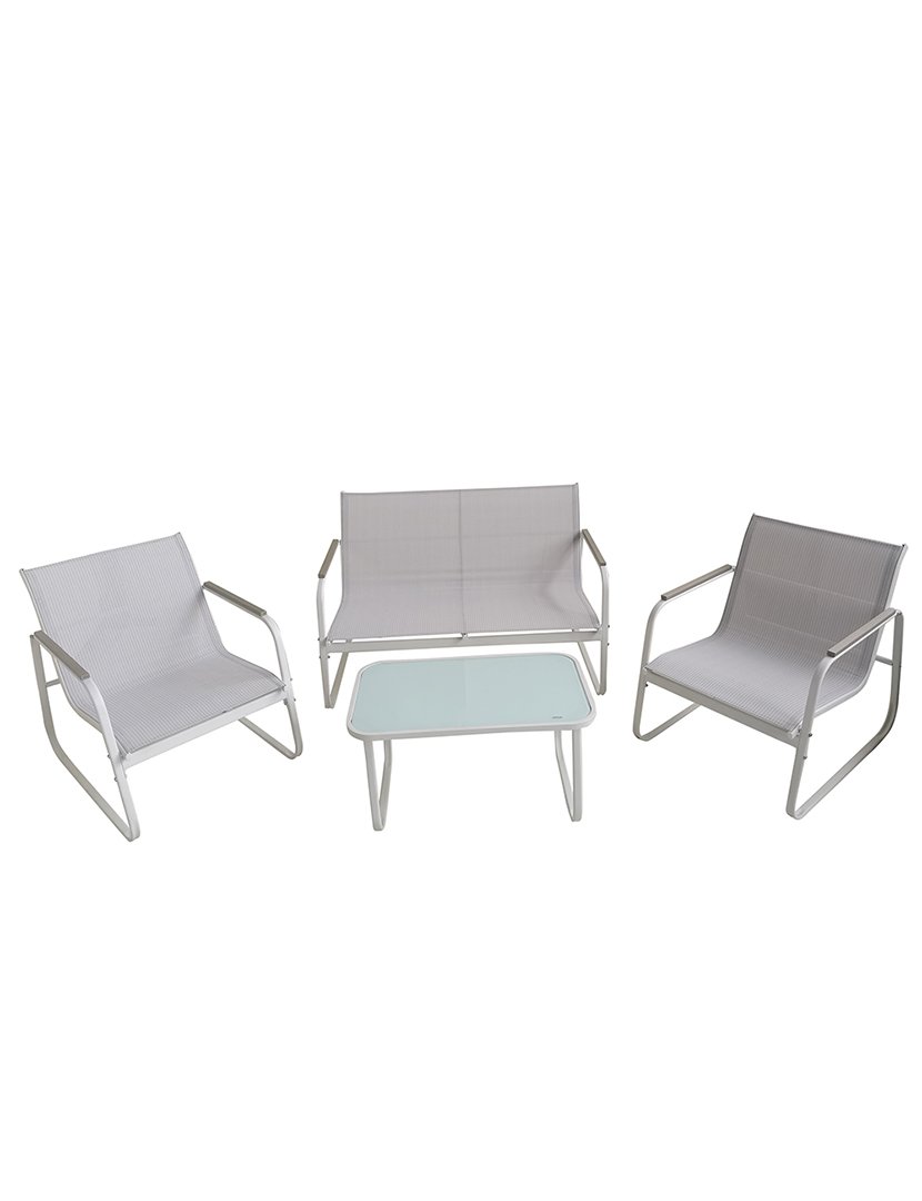 Conjunto de Jardim SAINT MARTIN 4 Peças Branco