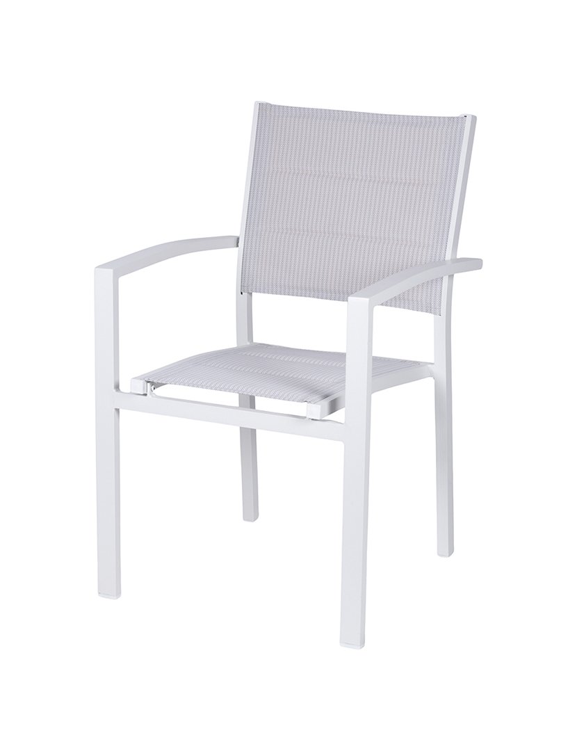 Cadeira TROPEA de Alumínio com Textura Branco