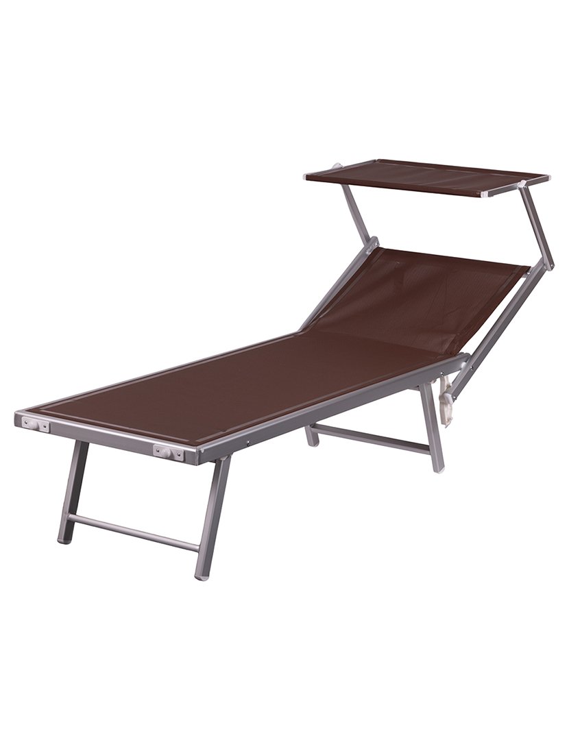 Espreguiçadeira RICCIONE Castanho