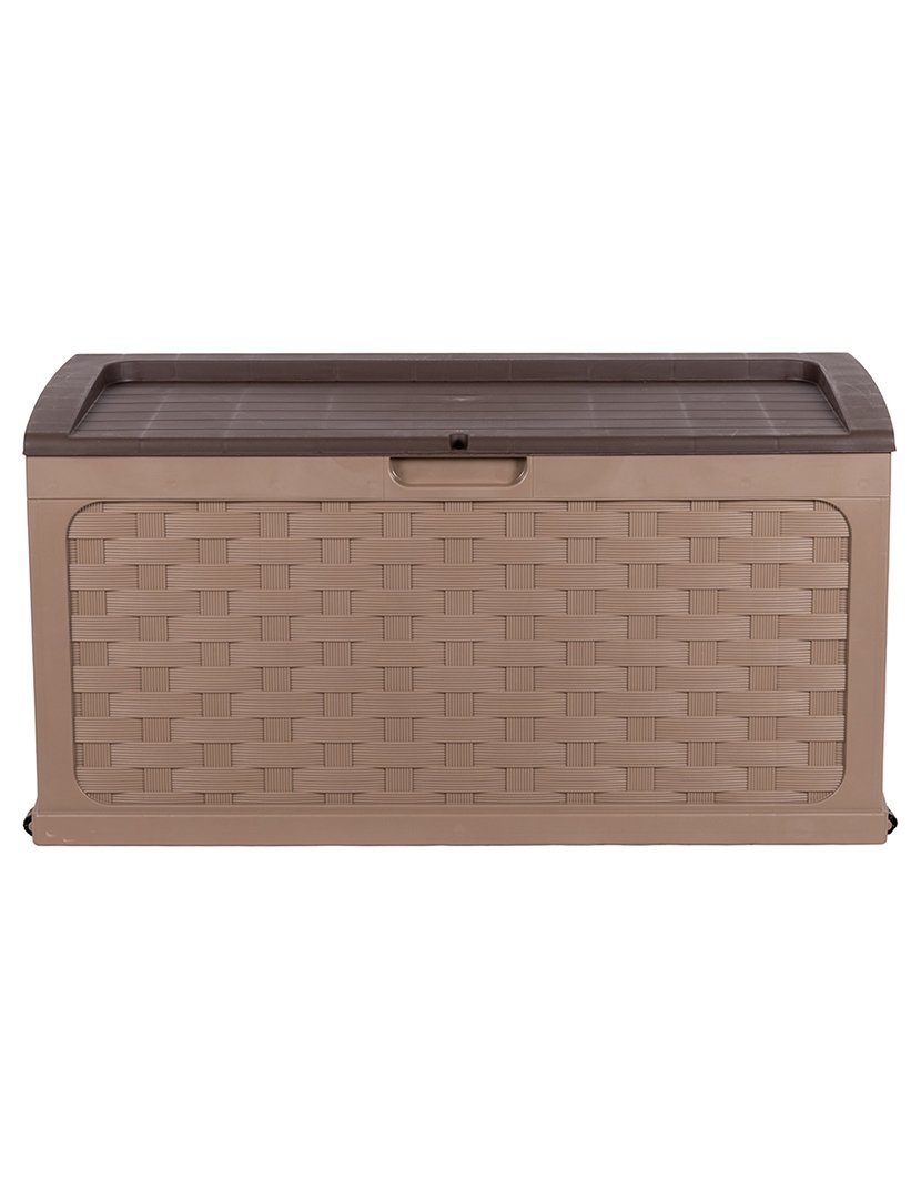 Caixa de Arrumação para Jardim Castanho 116x58,3cm