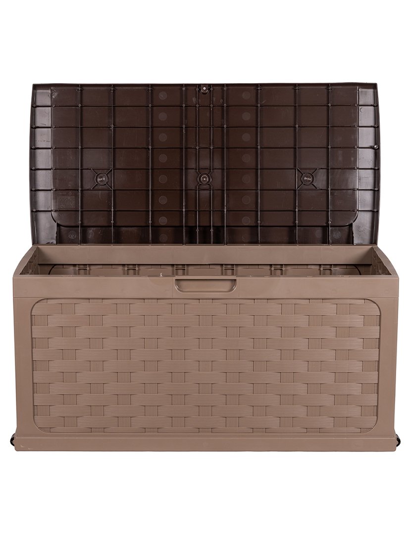 Caixa de Arrumação para Jardim Castanho 116x58,3cm