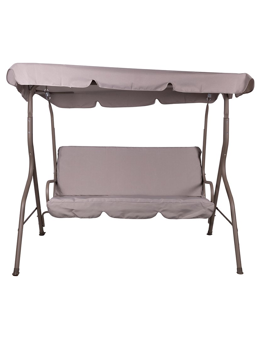 Baloiço de Jardim de 3 Lugares Taupe