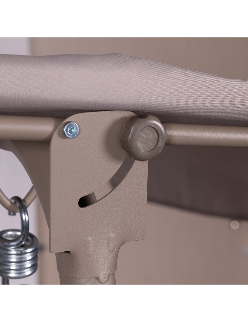 Baloiço de Jardim de 3 Lugares Taupe