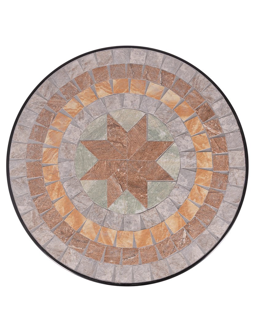 Mesa Redonda CIPRO Mosaico 70x75cm
