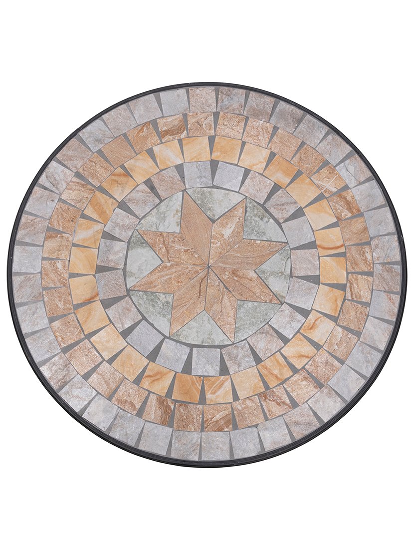 Mesa Redonda CIPRO Mosaico 70x75cm