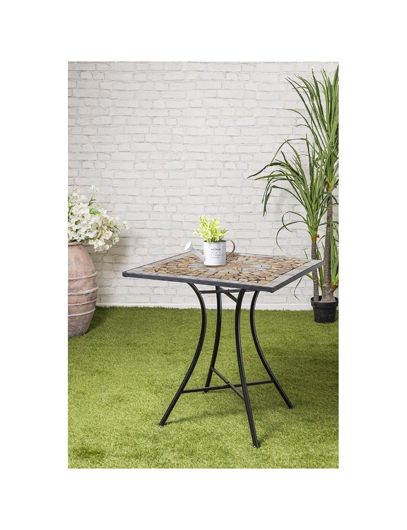 Mesa Quadradrada CIPRO Mosaico 70x75cm