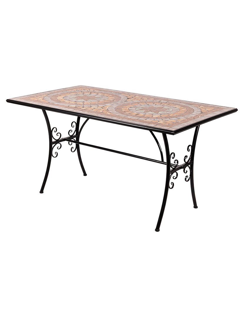 Mesa Retangular CIPRO Mosaico 143x75cm