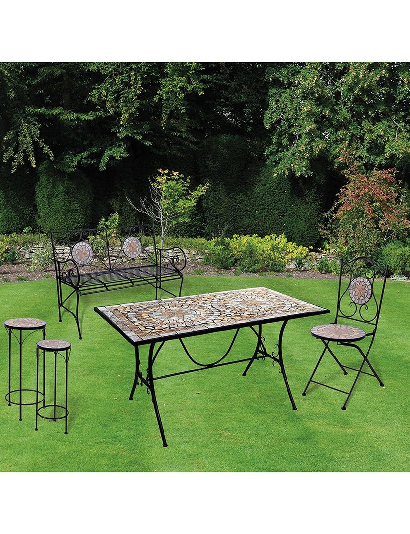 Mesa Retangular CIPRO Mosaico 143x75cm