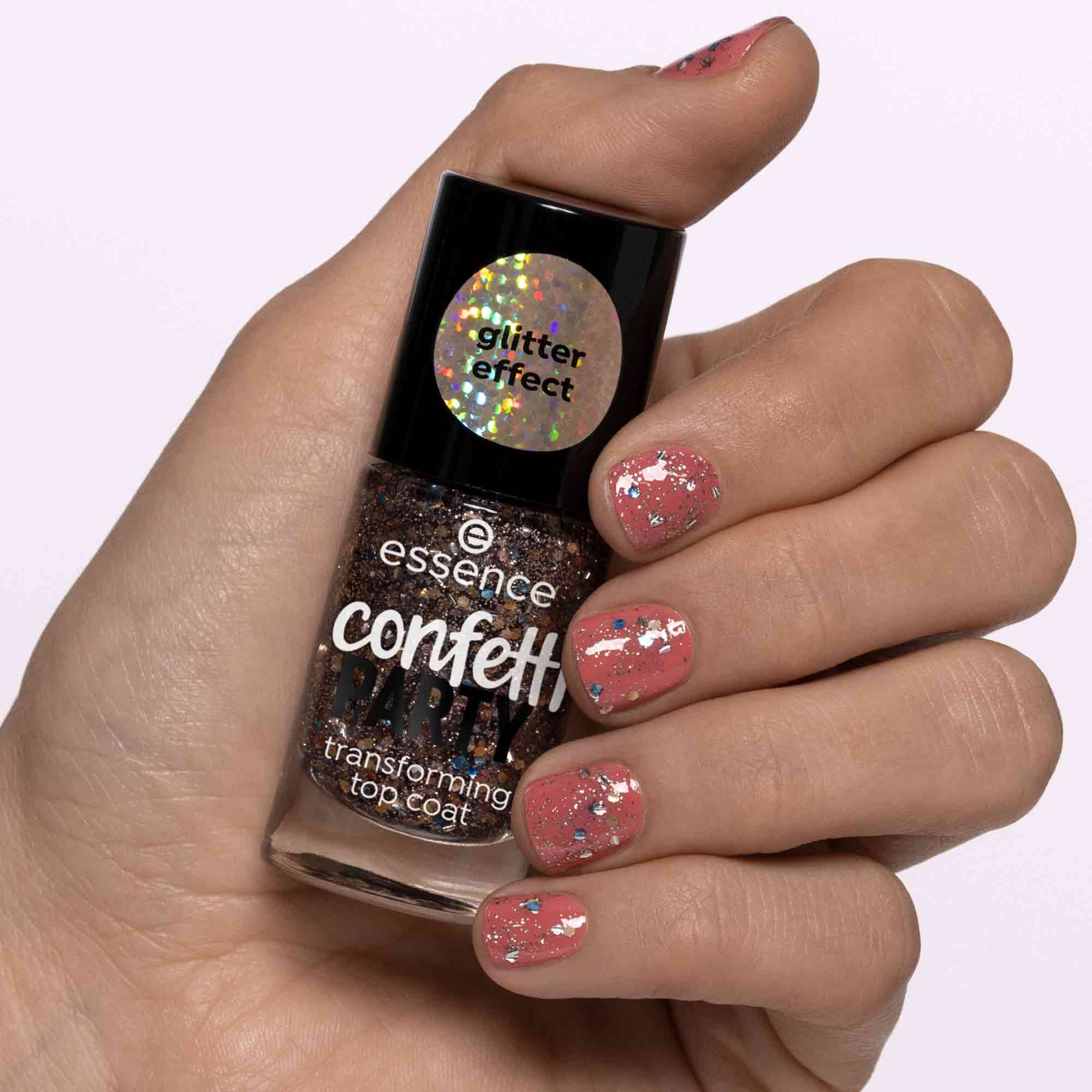 Confetti Party Transforming Top Coat                