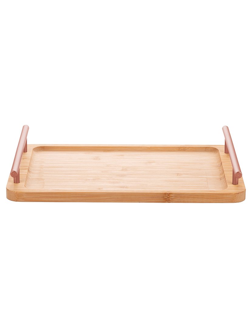 Tabuleiro Bamboo Rose Gold 40x25 cm