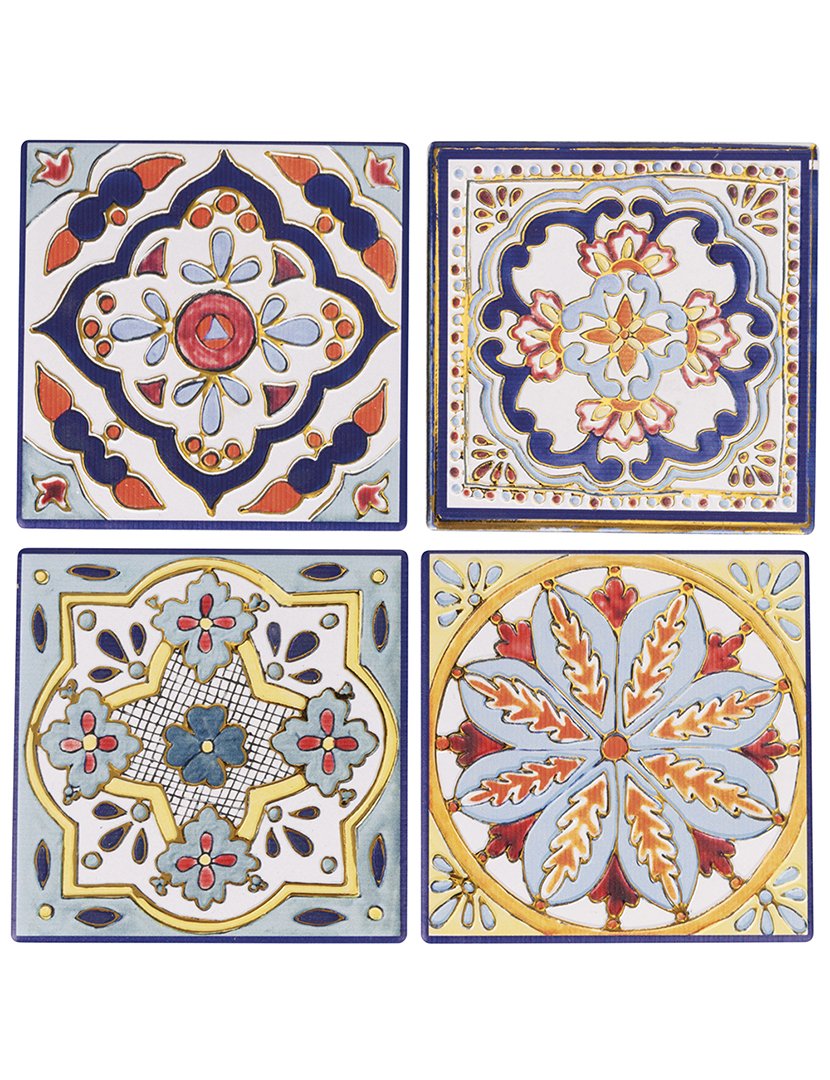 Conjunto 4 Azulejos Yucatán