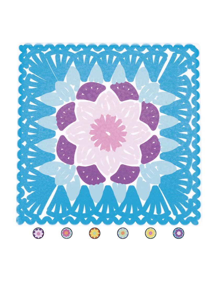 Conjunto 6 Decorações Parede Crochê