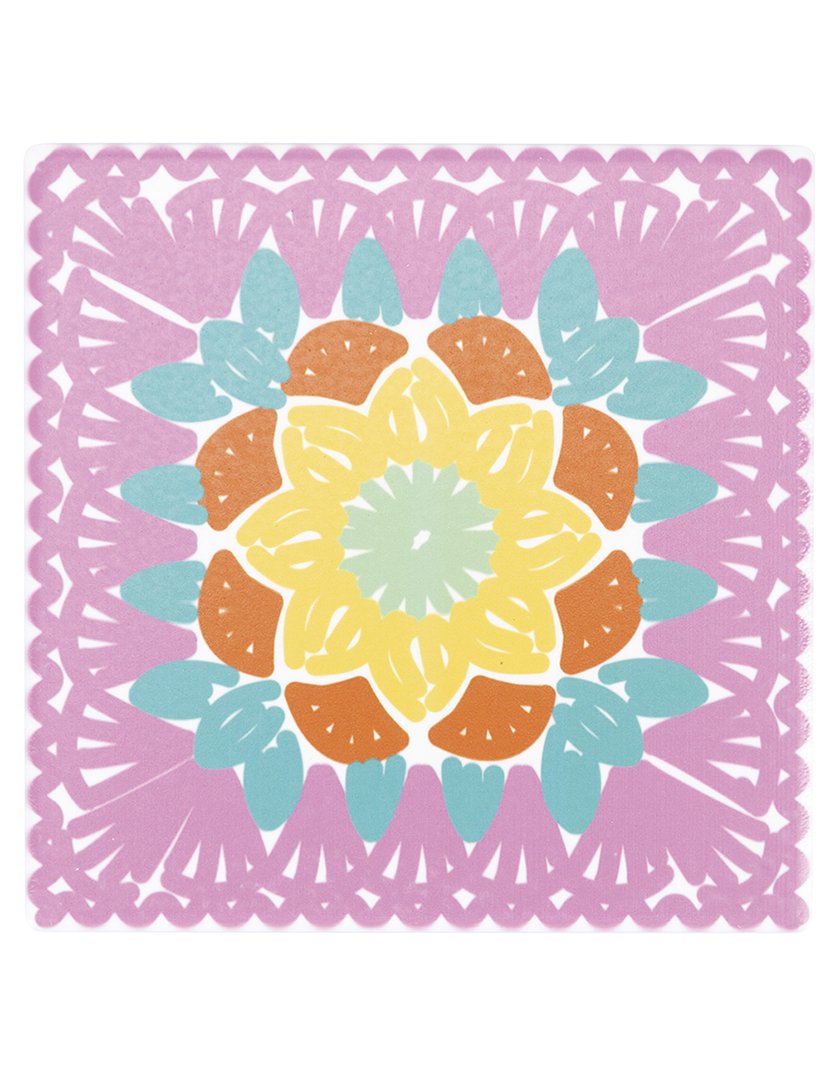 Conjunto 6 Decorações Parede Crochê