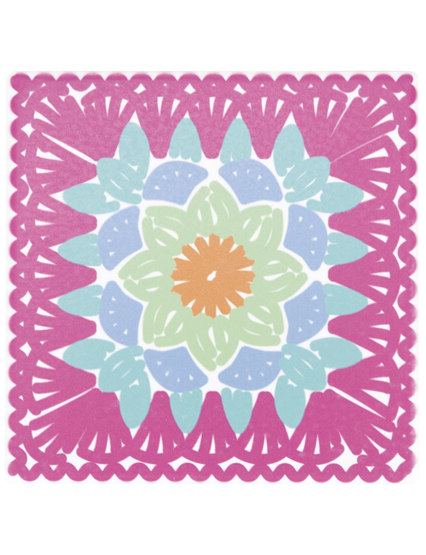 Conjunto 6 Decorações Parede Crochê