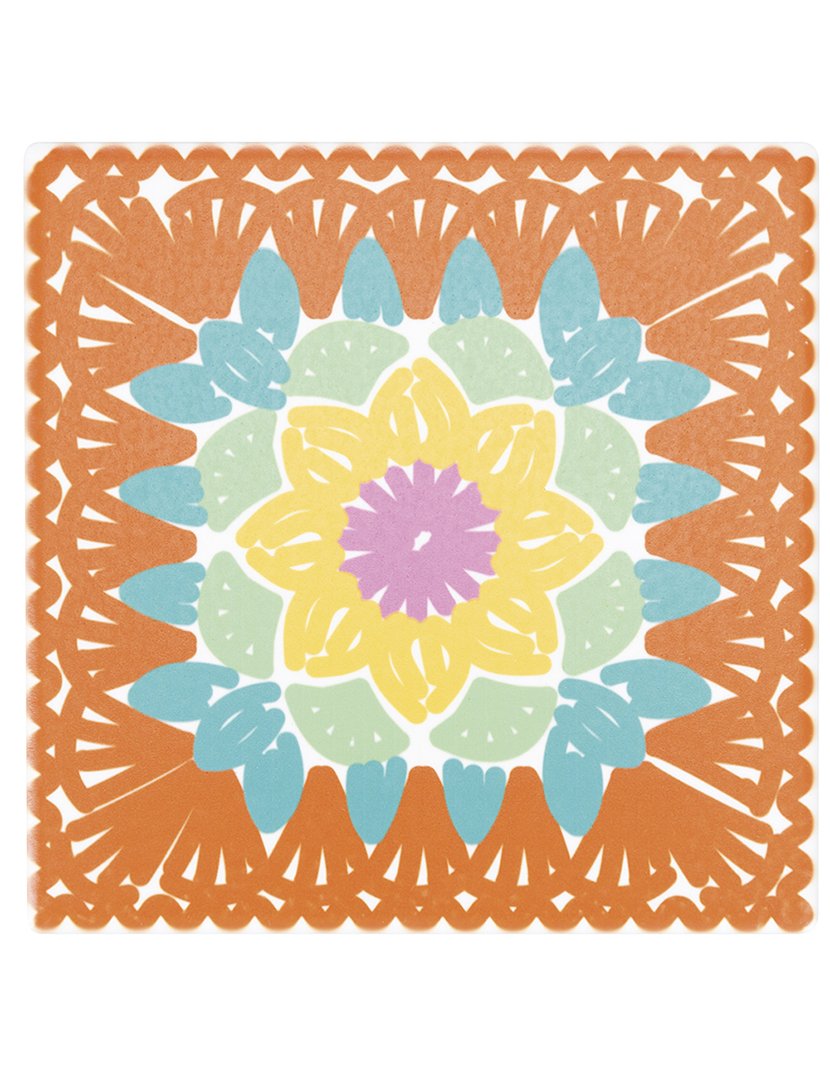 Conjunto 6 Decorações Parede Crochê