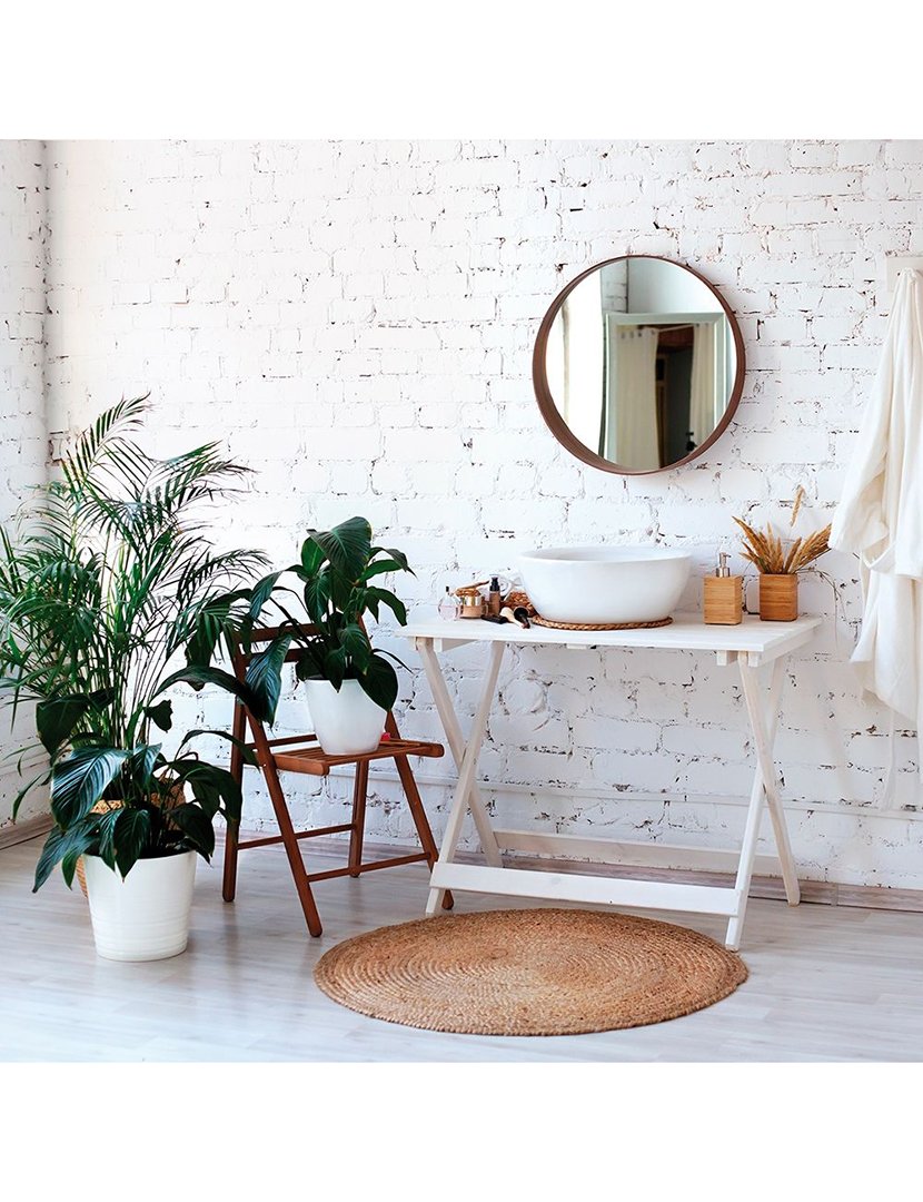 Tapete Redondo Natural 80 cm