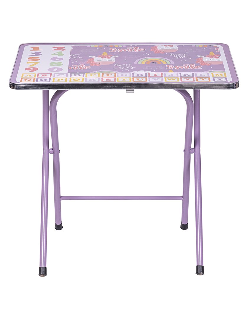 Conjunto Mesa + Cadeira Unicórnio Lilás