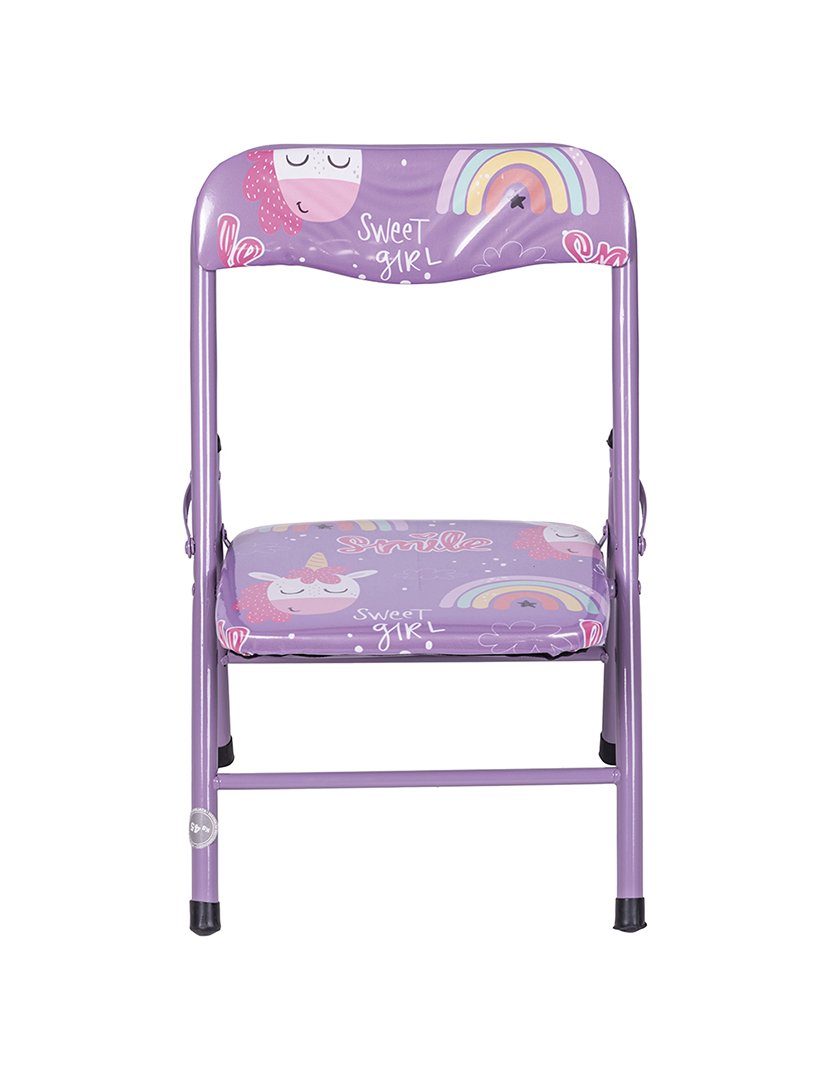 Conjunto Mesa + Cadeira Unicórnio Lilás