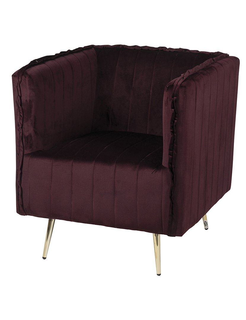 Poltrona Velvet Ameixa