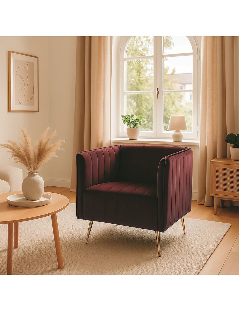 Poltrona Velvet Ameixa