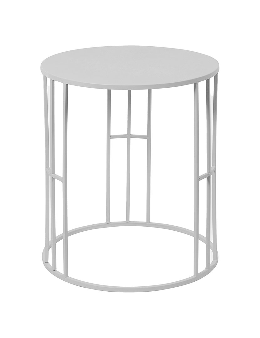 Conjunto 2 Mesas Apoio Iron Marfim