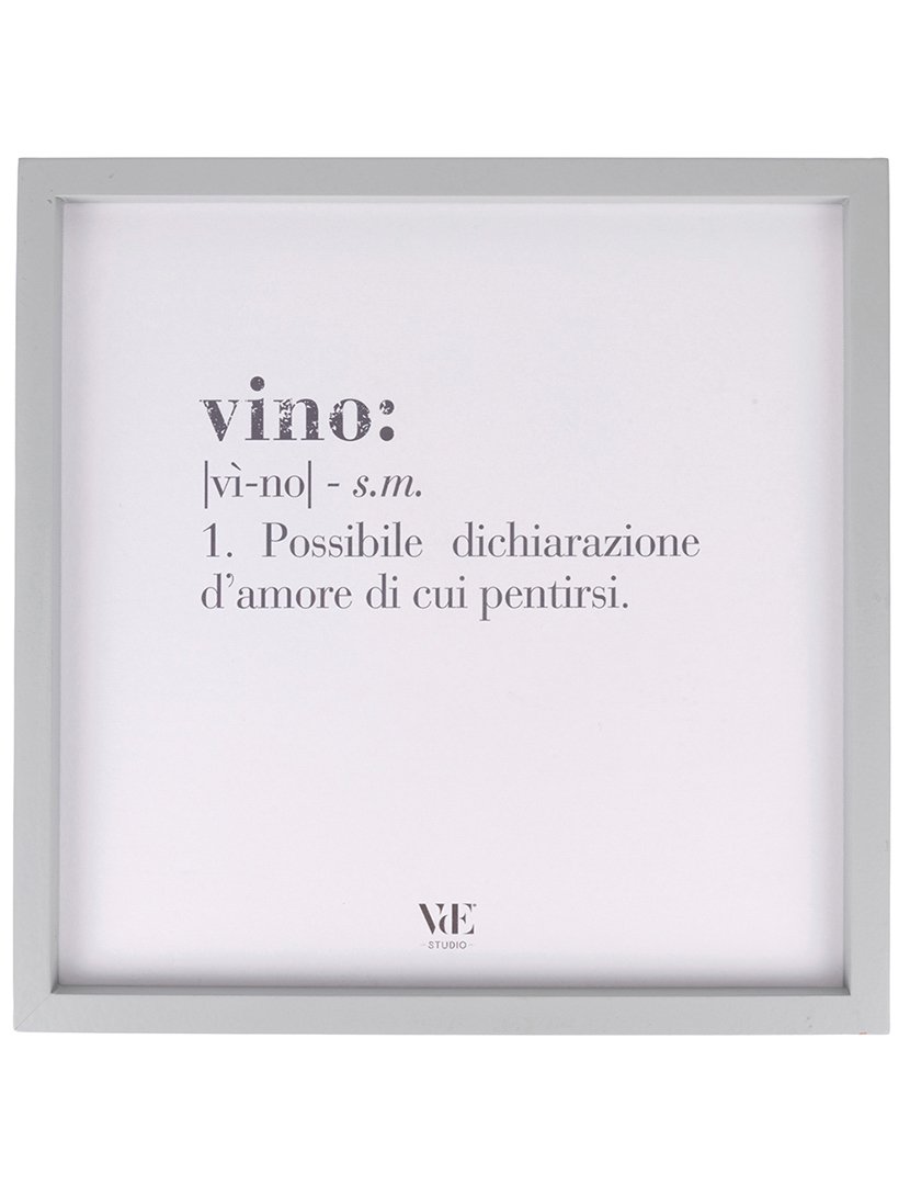 Quadro VICTIONARY "Vino" 40x40 cm