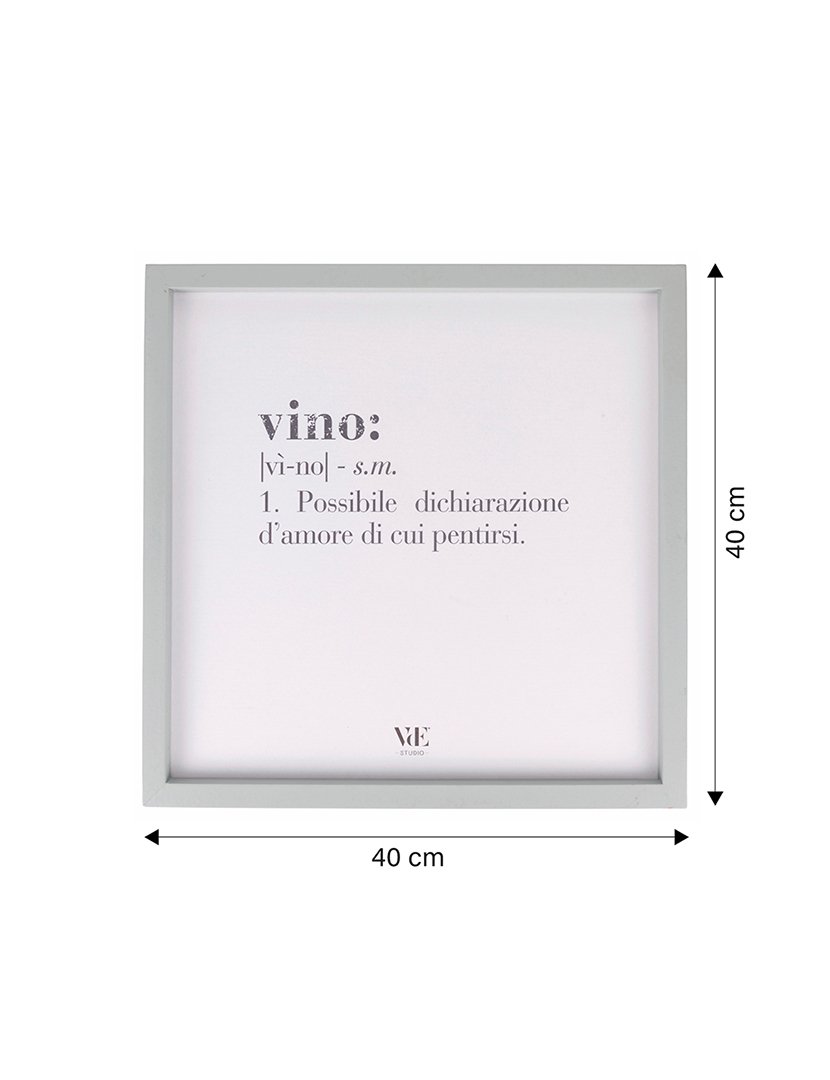Quadro VICTIONARY "Vino" 40x40 cm