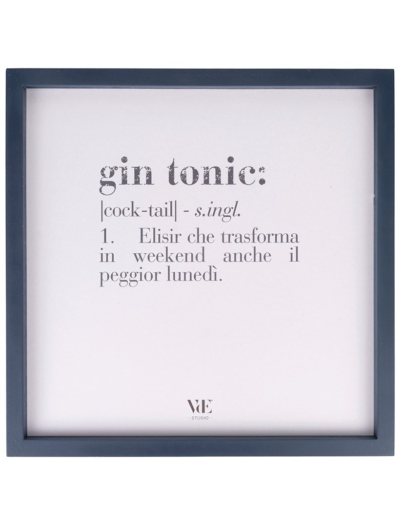 Quadro VICTIONARY "Gin Tonic" 40x40 cm