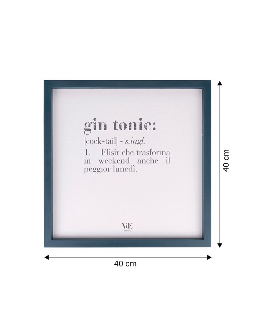 Quadro VICTIONARY "Gin Tonic" 40x40 cm