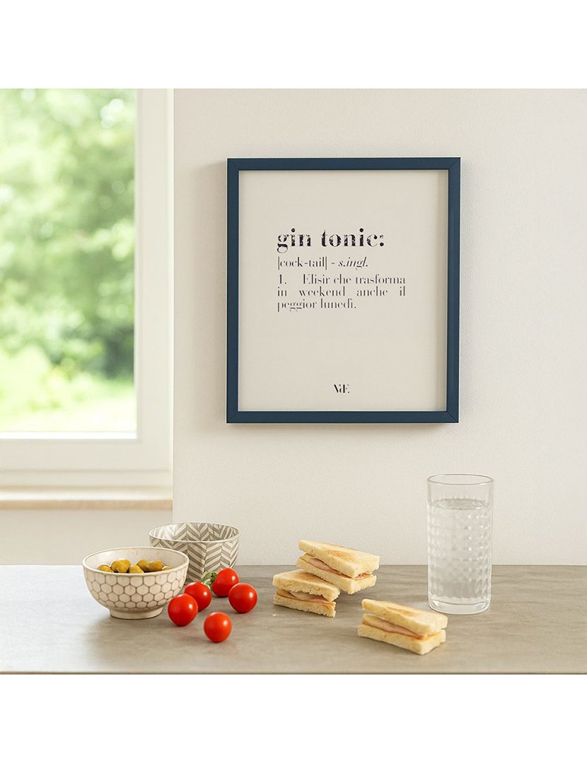 Quadro VICTIONARY "Gin Tonic" 40x40 cm