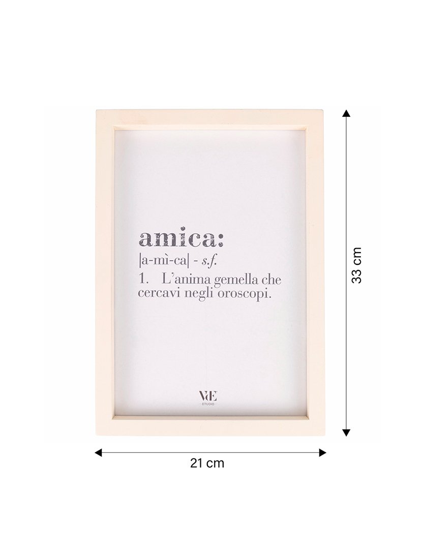 Quadro VICTIONARY "Amica" 21x33 cm