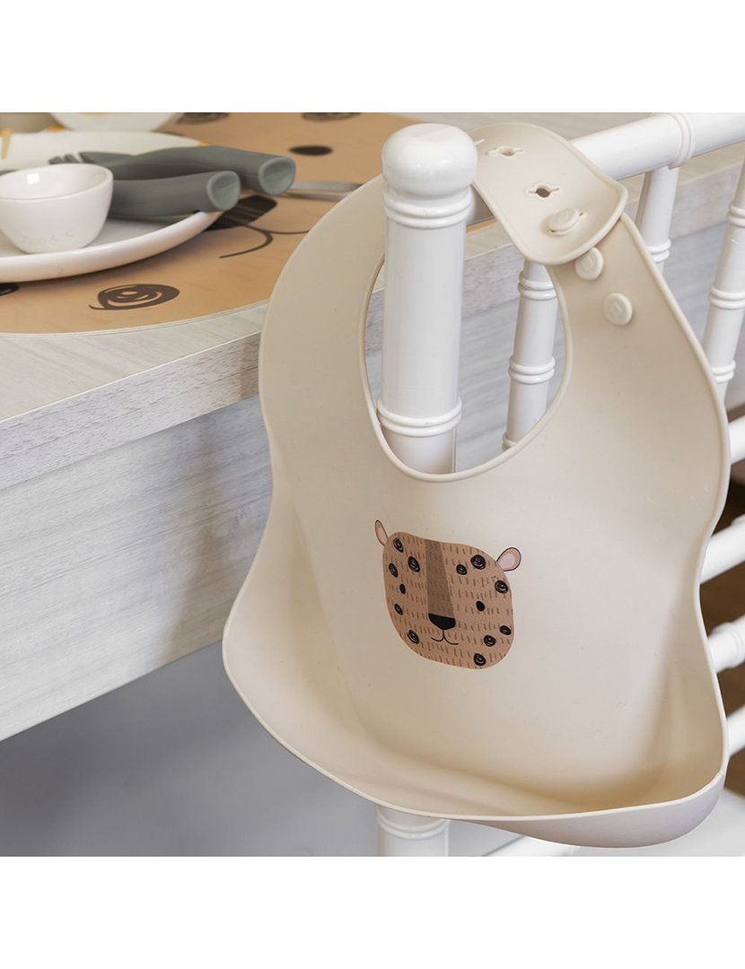 Babete LES PETITES Leopardo