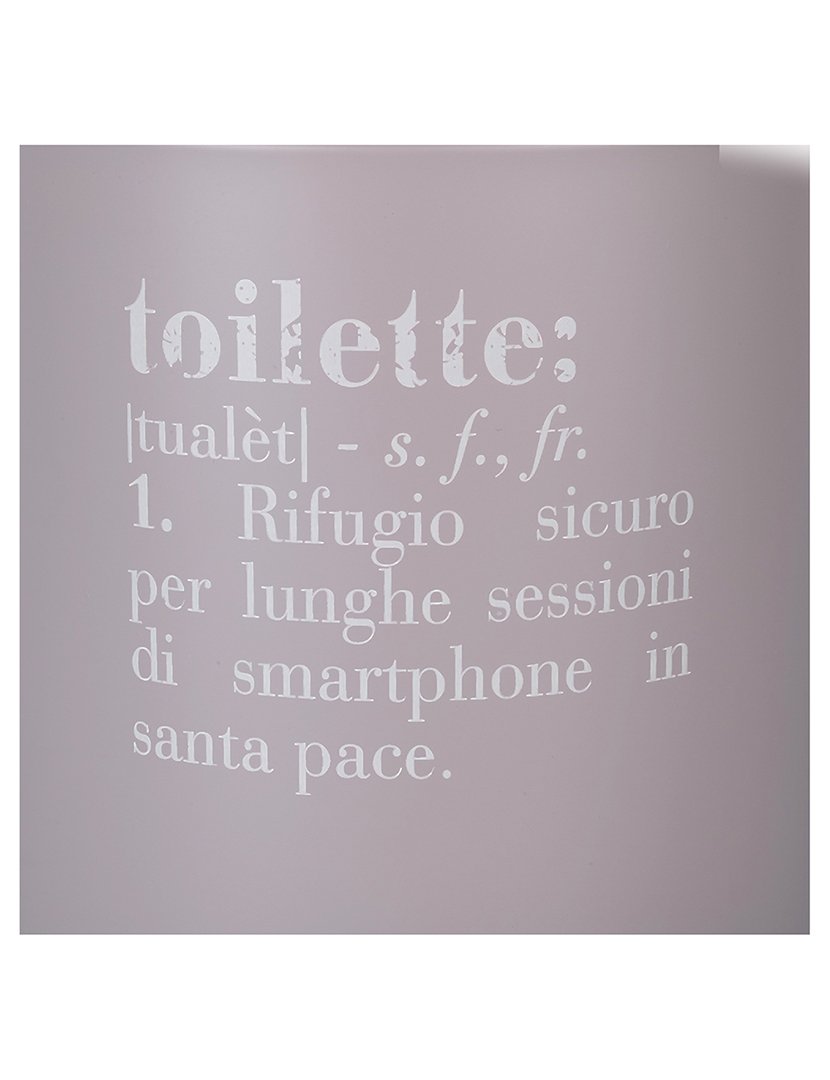 Balde VICTIONARY 3L "Toilette" Cinza