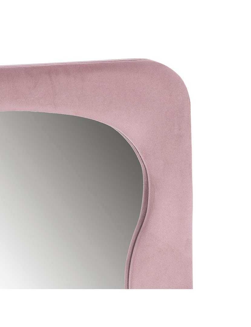 Espelho Veludo Wave Rosa 170 cm 